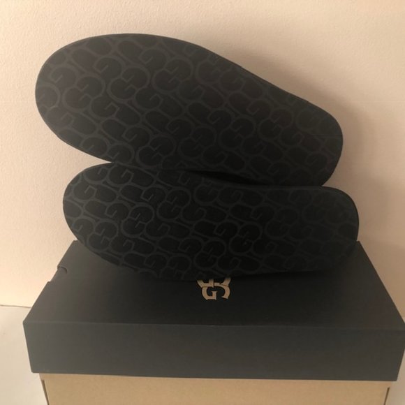 UGG Scuff 3D Shadow sheepskin black men's slipper. Shearling. Size: 10, 11, 12 - Picture 8 of 12